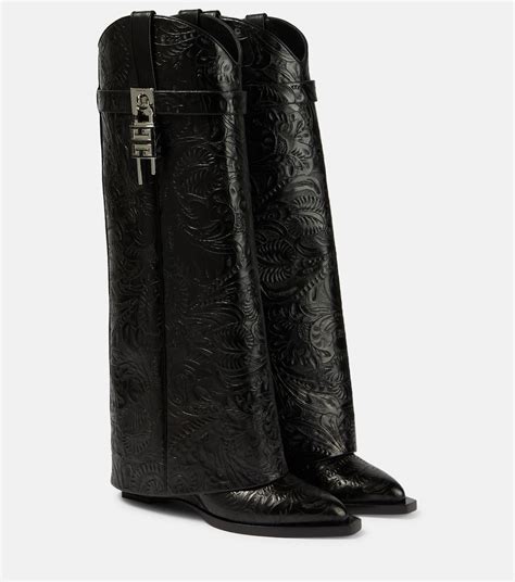 haifischschloss cowboy givenchy|Givenchy Shark Lock Cowboy Boots .